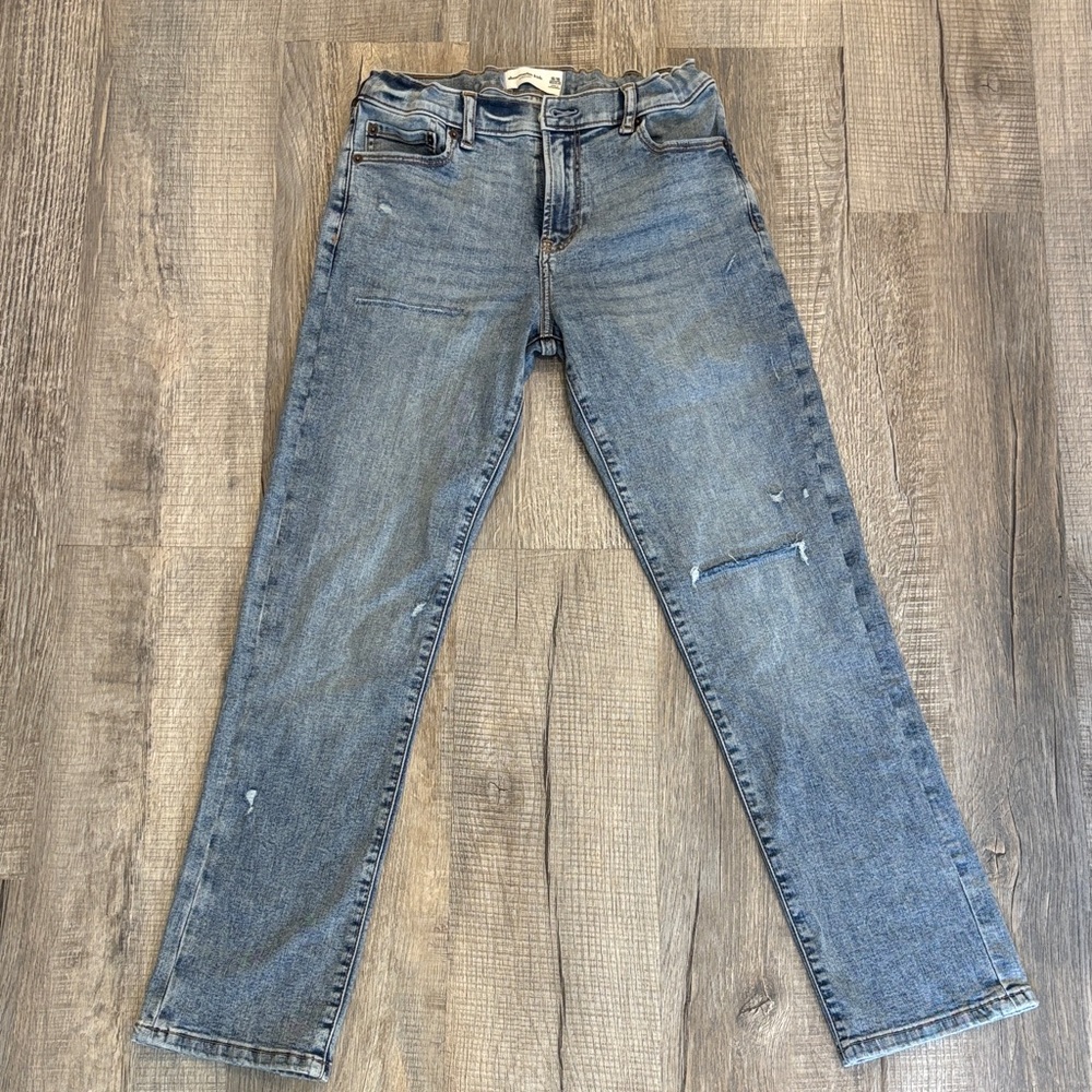 Abercrombie & Fitch Kids Distressed Blue Jeans